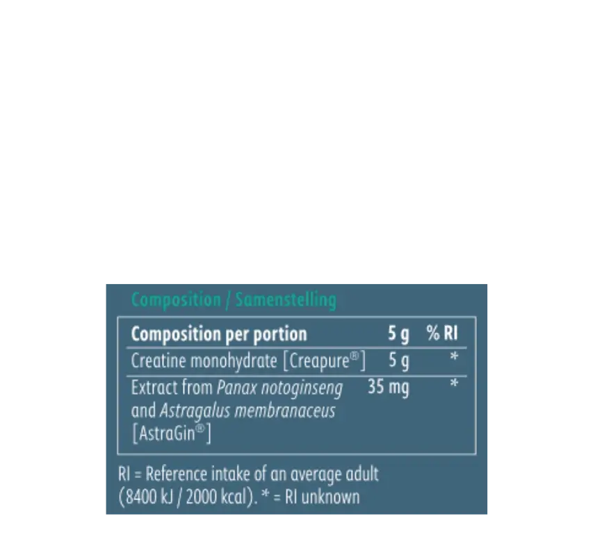 ingrediente creatina