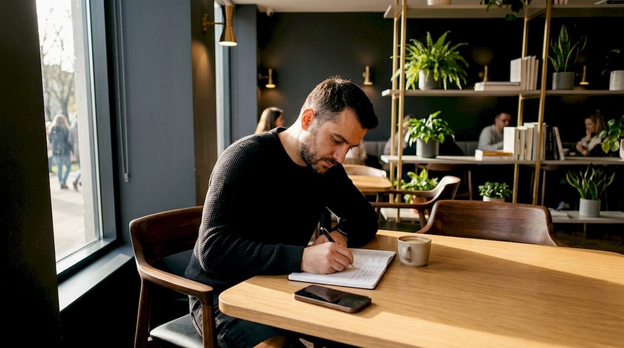 Ședință de coaching pentru dezvoltare personală, într-un birou primitor și relaxant